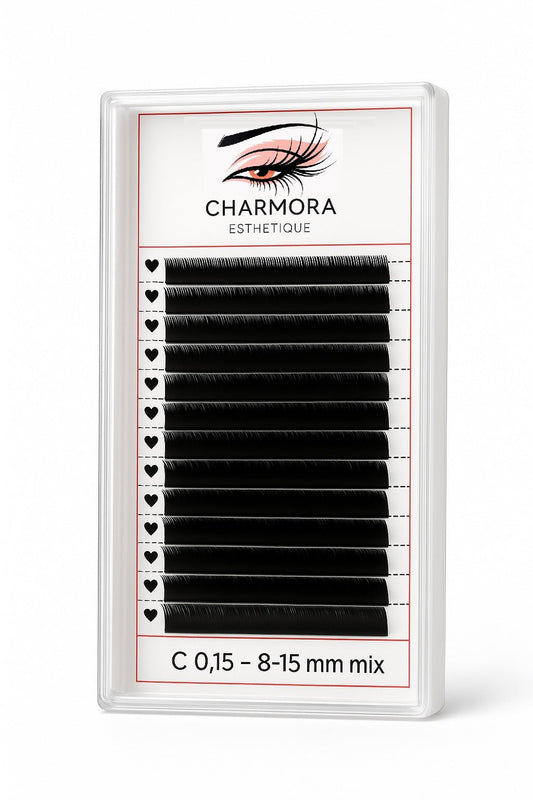 Classic 0.15 – Curl C – Longueurs 8 à 15 mm - Charmora Esthetique Shop