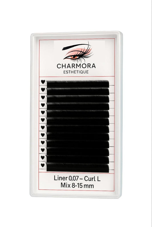 Liner 0.07 – Curl L – Mix 8–15 mm - Charmora Esthetique Shop