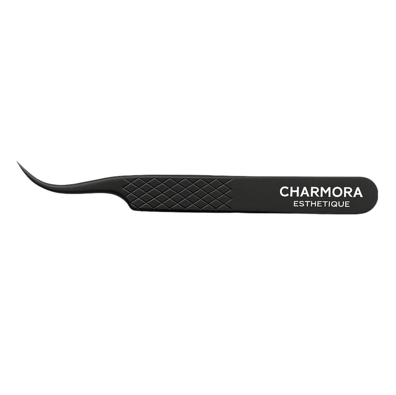 Pinces professionnelles extensions de cils – Incurvée - Charmora Esthetique Shop