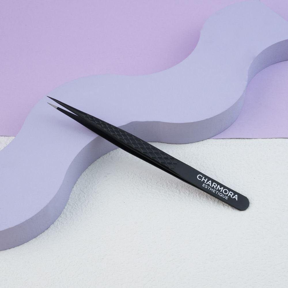 Pinces professionnelles extensions de cils – Isolation - Charmora Esthetique Shop
