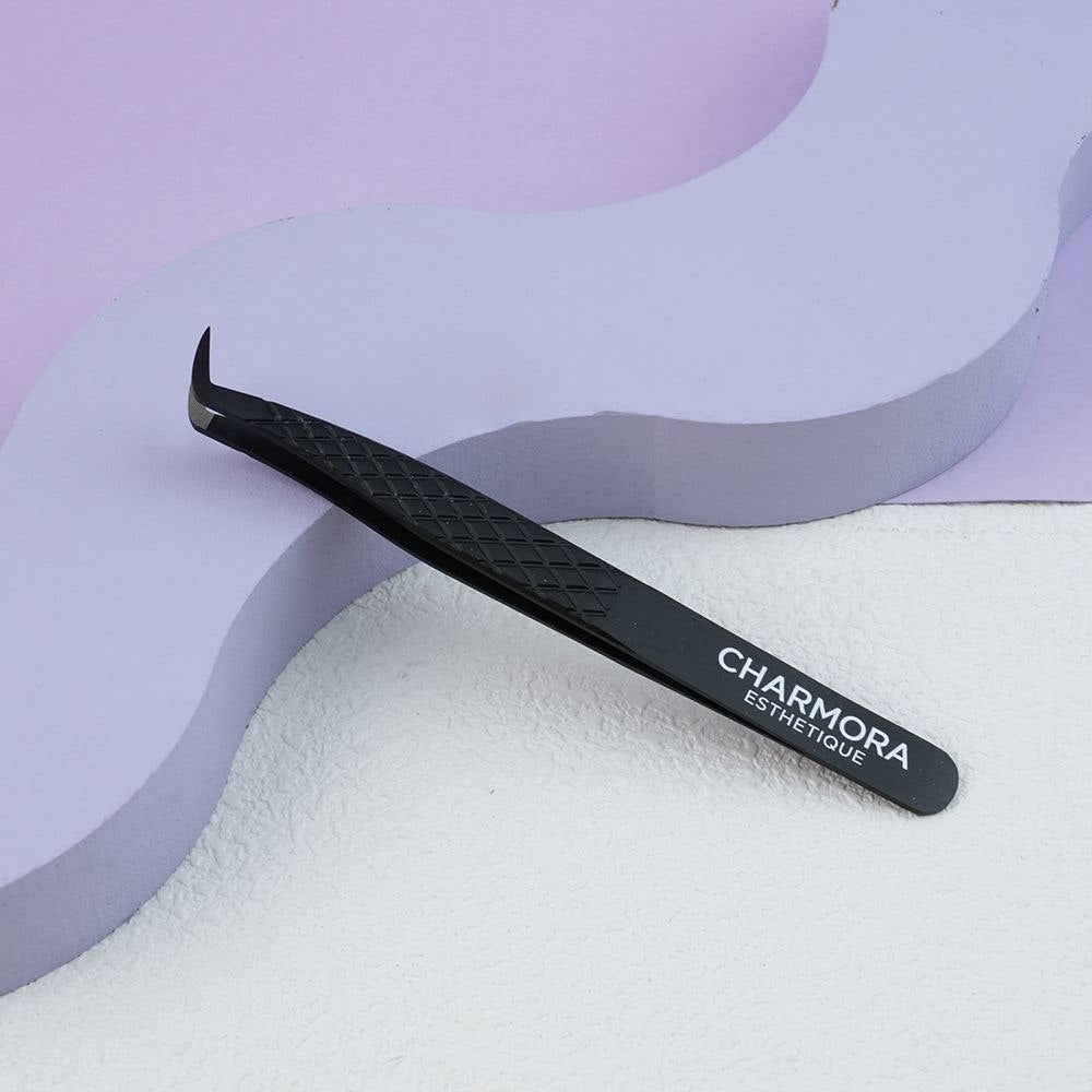 Pinces professionnelles extensions de cils – Volume - Charmora Esthetique Shop